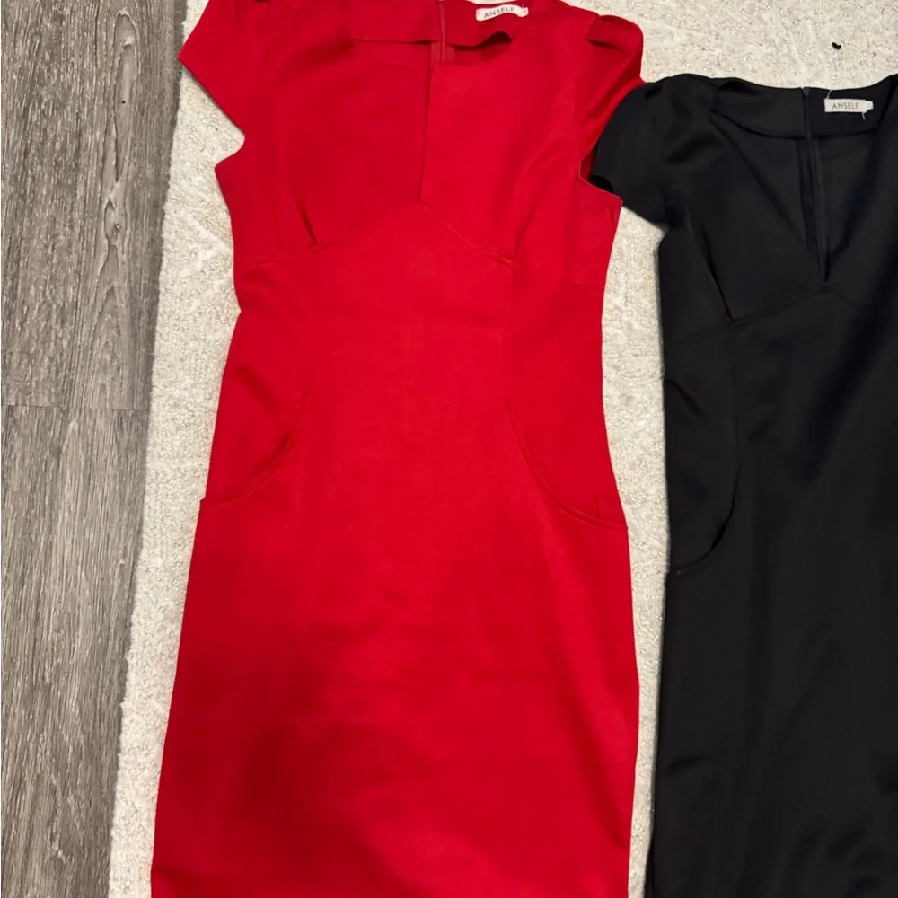 ANSELF Red and Black Dress bundle size M - Picture 8 of 10